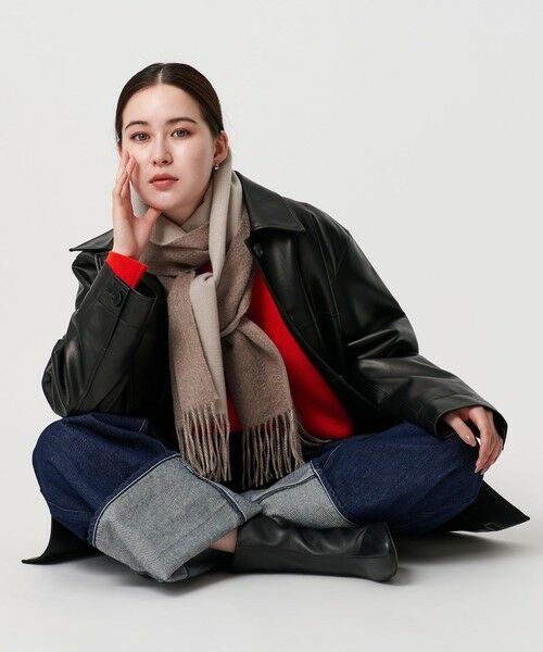 BEAUTY&YOUTH UNITED ARROWS / ビューティー&ユース ユナイテッドアローズ マフラー・ショール・スヌード・ストール | 【別注】＜Eds Cashmere＞カシミヤ リバーシブル マフラー | 詳細2