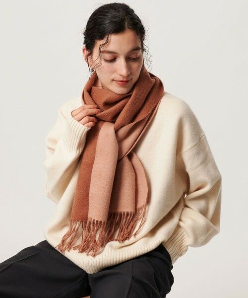 BEAUTY&YOUTH UNITED ARROWS / ビューティー&ユース ユナイテッドアローズ マフラー・ショール・スヌード・ストール | 【別注】＜Eds Cashmere＞カシミヤ リバーシブル マフラー | 詳細7
