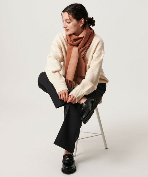 BEAUTY&YOUTH UNITED ARROWS / ビューティー&ユース ユナイテッドアローズ マフラー・ショール・スヌード・ストール | 【別注】＜Eds Cashmere＞カシミヤ リバーシブル マフラー | 詳細8