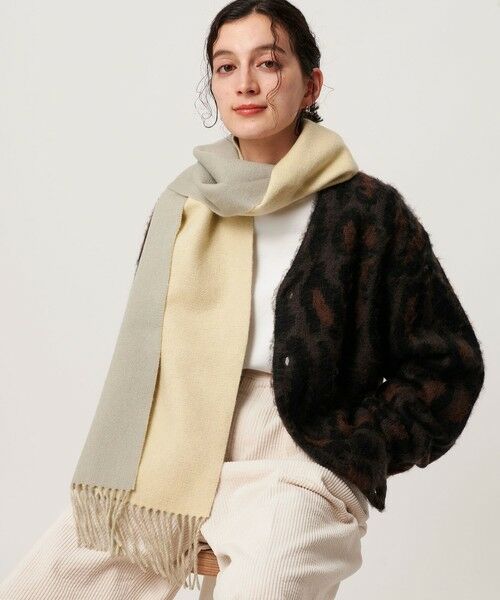 BEAUTY&YOUTH UNITED ARROWS / ビューティー&ユース ユナイテッドアローズ マフラー・ショール・スヌード・ストール | 【別注】＜Eds Cashmere＞カシミヤ リバーシブル マフラー | 詳細13