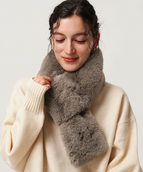 BEAUTY&YOUTH UNITED ARROWS / ビューティー&ユース ユナイテッドアローズ マフラー・ショール・スヌード・ストール | ファーライク マフラー | 詳細2