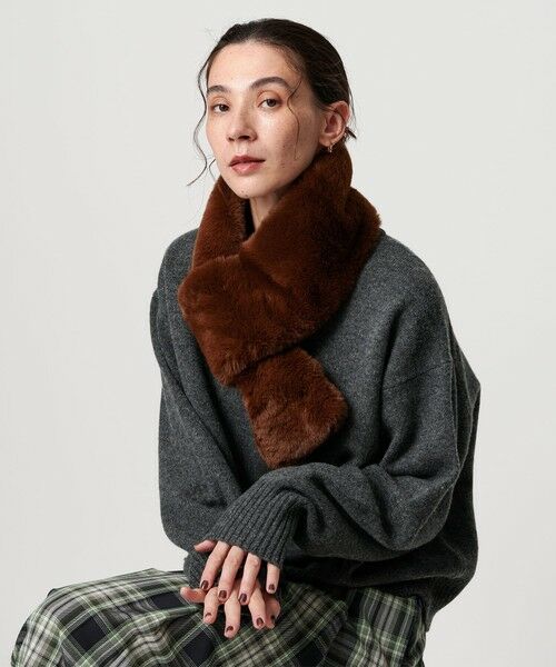 BEAUTY&YOUTH UNITED ARROWS / ビューティー&ユース ユナイテッドアローズ マフラー・ショール・スヌード・ストール | ファーライク マフラー | 詳細6