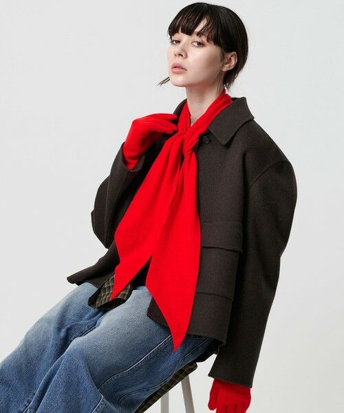 BEAUTY&YOUTH UNITED ARROWS / ビューティー&ユース ユナイテッドアローズ マフラー・ショール・スヌード・ストール | ウール カシミヤ タイ マフラー | 詳細5