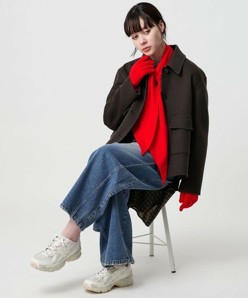 BEAUTY&YOUTH UNITED ARROWS / ビューティー&ユース ユナイテッドアローズ マフラー・ショール・スヌード・ストール | ウール カシミヤ タイ マフラー | 詳細6