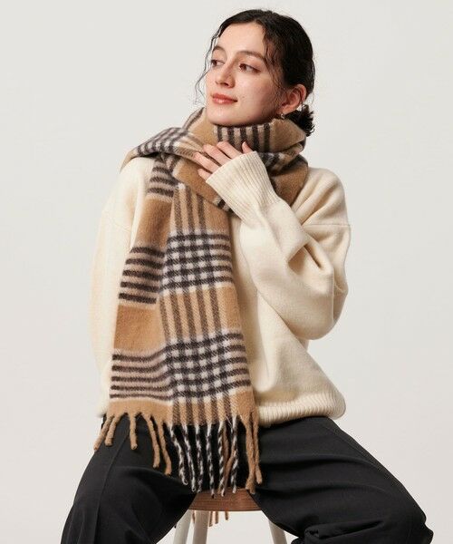 BEAUTY&YOUTH UNITED ARROWS / ビューティー&ユース ユナイテッドアローズ マフラー・ショール・スヌード・ストール | チェック ストール | 詳細1