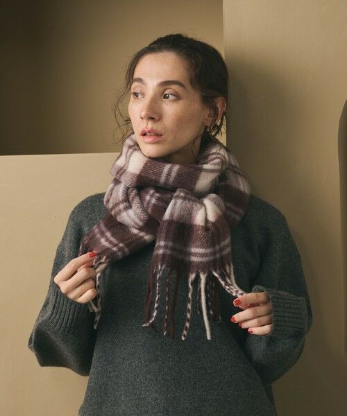 BEAUTY&YOUTH UNITED ARROWS / ビューティー&ユース ユナイテッドアローズ マフラー・ショール・スヌード・ストール | チェック ストール | 詳細6
