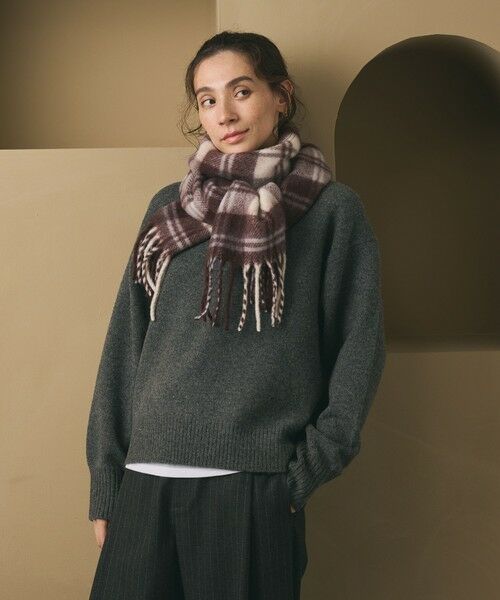 BEAUTY&YOUTH UNITED ARROWS / ビューティー&ユース ユナイテッドアローズ マフラー・ショール・スヌード・ストール | チェック ストール | 詳細8