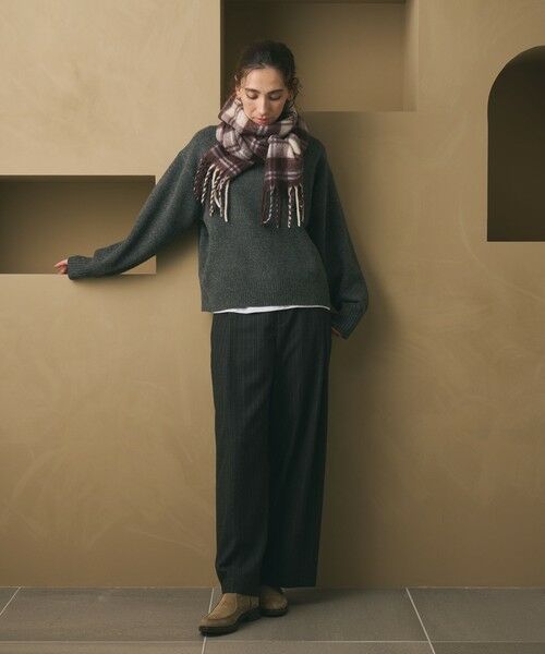 BEAUTY&YOUTH UNITED ARROWS / ビューティー&ユース ユナイテッドアローズ マフラー・ショール・スヌード・ストール | チェック ストール | 詳細9