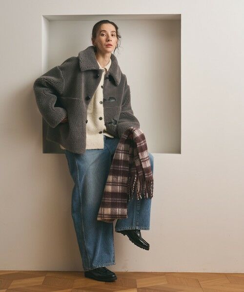 BEAUTY&YOUTH UNITED ARROWS / ビューティー&ユース ユナイテッドアローズ マフラー・ショール・スヌード・ストール | チェック ストール | 詳細10