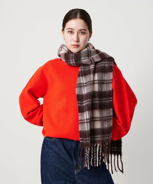 BEAUTY&YOUTH UNITED ARROWS / ビューティー&ユース ユナイテッドアローズ マフラー・ショール・スヌード・ストール | チェック ストール | 詳細13