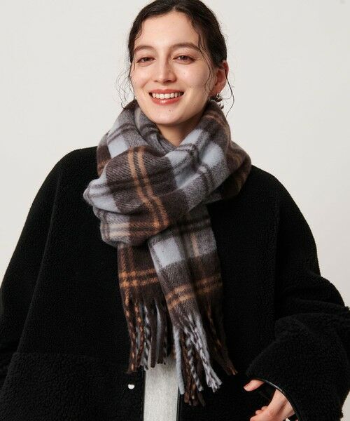 BEAUTY&YOUTH UNITED ARROWS / ビューティー&ユース ユナイテッドアローズ マフラー・ショール・スヌード・ストール | チェック ストール | 詳細17
