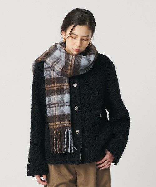 BEAUTY&YOUTH UNITED ARROWS / ビューティー&ユース ユナイテッドアローズ マフラー・ショール・スヌード・ストール | チェック ストール | 詳細20