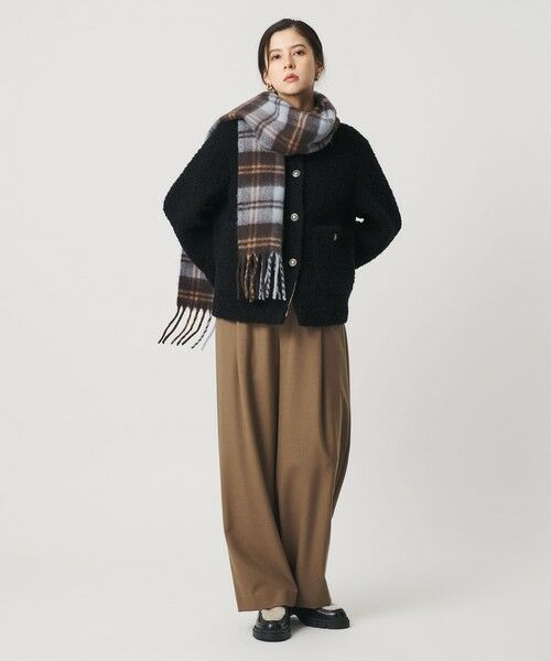 BEAUTY&YOUTH UNITED ARROWS / ビューティー&ユース ユナイテッドアローズ マフラー・ショール・スヌード・ストール | チェック ストール | 詳細21