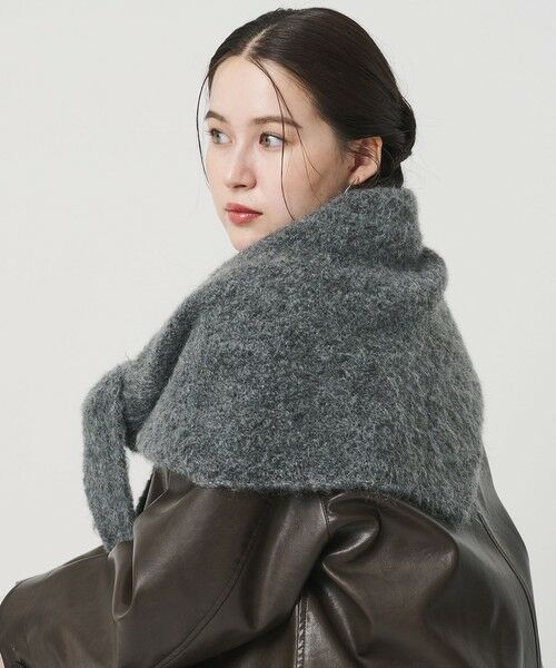 BEAUTY & YOUTH UNITED ARROWS/ビューティー&ユース ユナイテッドアローズ トライアングル マフラー DK. GRAY FREE BEAUTY & YOUTH UNITED ARROWS/ビューティー&ユース ユナイテッドアローズ トライアングル マフラー DK. GRAY FREE