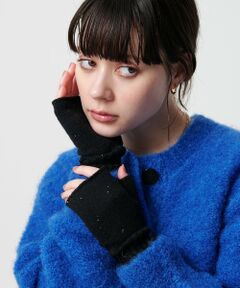 BEAUTY&YOUTH UNITED ARROWS / ビューティー&ユース ユナイテッドアローズ 手袋 | スパンコール リブ フィンガーレス グローブ