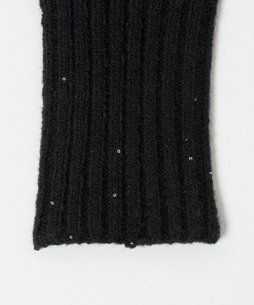 BEAUTY&YOUTH UNITED ARROWS / ビューティー&ユース ユナイテッドアローズ 手袋 | スパンコール リブ フィンガーレス グローブ | 詳細4