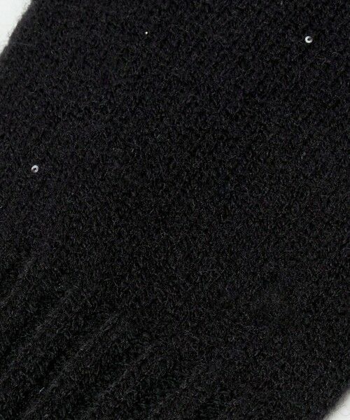 BEAUTY&YOUTH UNITED ARROWS / ビューティー&ユース ユナイテッドアローズ 手袋 | スパンコール リブ フィンガーレス グローブ | 詳細5