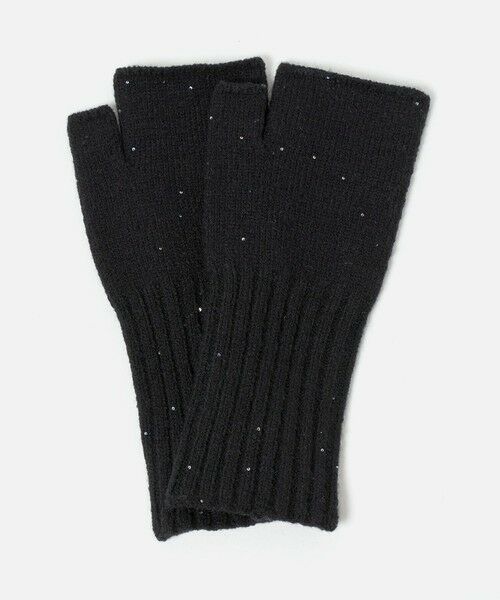 BEAUTY&YOUTH UNITED ARROWS / ビューティー&ユース ユナイテッドアローズ 手袋 | スパンコール リブ フィンガーレス グローブ | 詳細3