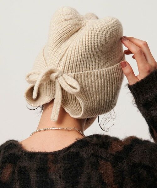 BEAUTY&YOUTH UNITED ARROWS / ビューティー&ユース ユナイテッドアローズ ニットキャップ | バックリボン ニットキャップ | 詳細17