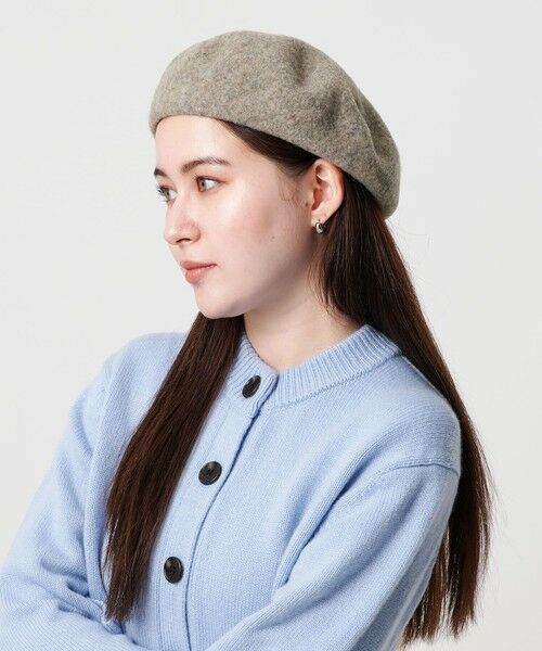 BEAUTY&YOUTH UNITED ARROWS / ビューティー&ユース ユナイテッドアローズ ハンチング・キャスケット・ベレー帽 | メランジ シンプル ベレー帽 | 詳細9