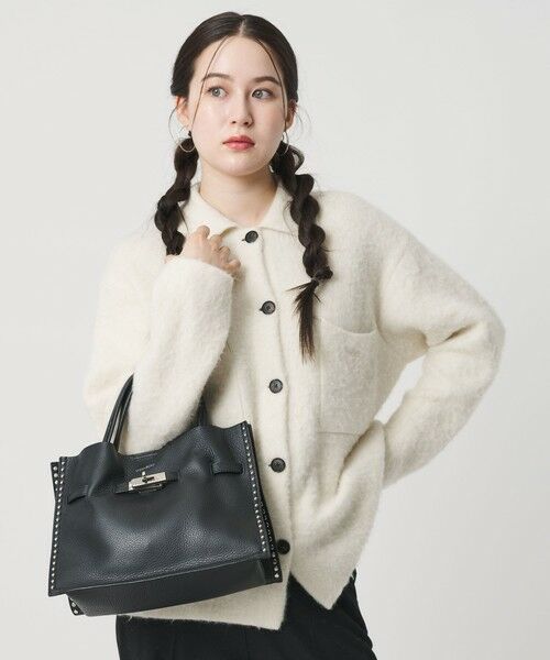 BEAUTY&YOUTH UNITED ARROWS / ビューティー&ユース ユナイテッドアローズ トートバッグ | ＜VIOLAd’ORO＞レザー スタッズ トートバッグ | 詳細1