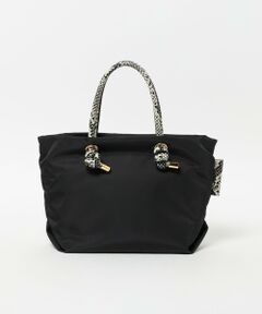 BEAUTY&YOUTH UNITED ARROWS / ビューティー&ユース ユナイテッドアローズ トートバッグ | ＜VIOLAd’ORO＞BIANCA パイソンプリント ハンドル  トートバッグ