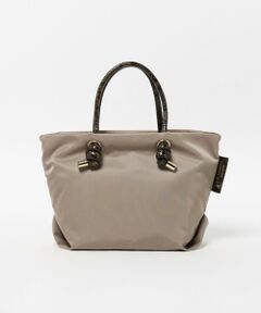 BEAUTY&YOUTH UNITED ARROWS / ビューティー&ユース ユナイテッドアローズ トートバッグ | ＜VIOLAd’ORO＞BIANCA パイソンプリント ハンドル  トートバッグ