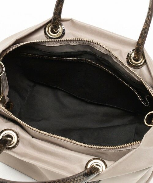 BEAUTY&YOUTH UNITED ARROWS / ビューティー&ユース ユナイテッドアローズ トートバッグ | ＜VIOLAd’ORO＞BIANCA パイソンプリント ハンドル  トートバッグ | 詳細14