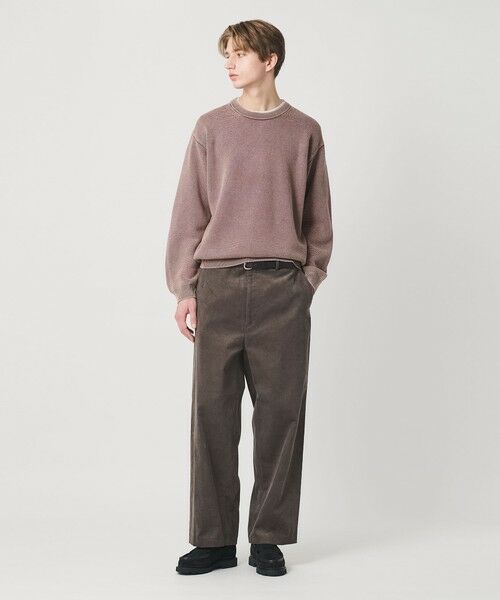 BEAUTY&YOUTH UNITED ARROWS / ビューティー&ユース ユナイテッドアローズ ニット・セーター | アシッドウォッシュ コットン クルーネック ニット 手洗い可能 | 詳細11
