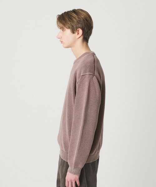 BEAUTY&YOUTH UNITED ARROWS / ビューティー&ユース ユナイテッドアローズ ニット・セーター | アシッドウォッシュ コットン クルーネック ニット 手洗い可能 | 詳細13
