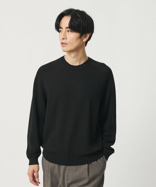 BEAUTY&YOUTH UNITED ARROWS / ビューティー&ユース ユナイテッドアローズ ニット・セーター | 7ゲージ ファイン MRN クルーネック ニット 手洗い可能 | 詳細1
