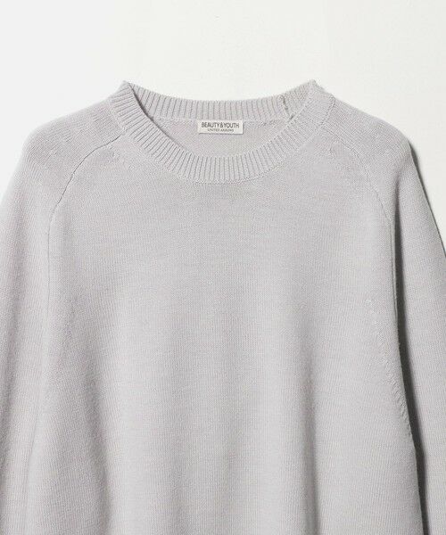 BEAUTY&YOUTH UNITED ARROWS / ビューティー&ユース ユナイテッドアローズ ニット・セーター | 7ゲージ ファイン MRN クルーネック ニット 手洗い可能 | 詳細9