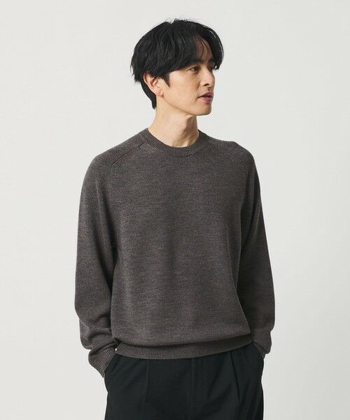 BEAUTY&YOUTH UNITED ARROWS / ビューティー&ユース ユナイテッドアローズ ニット・セーター | 7ゲージ ファイン MRN クルーネック ニット 手洗い可能 | 詳細11
