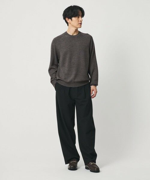 BEAUTY&YOUTH UNITED ARROWS / ビューティー&ユース ユナイテッドアローズ ニット・セーター | 7ゲージ ファイン MRN クルーネック ニット 手洗い可能 | 詳細12