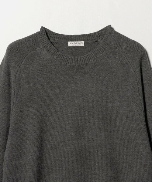 BEAUTY&YOUTH UNITED ARROWS / ビューティー&ユース ユナイテッドアローズ ニット・セーター | 7ゲージ ファイン MRN クルーネック ニット 手洗い可能 | 詳細18