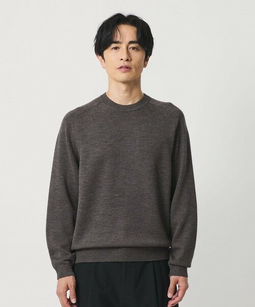 BEAUTY&YOUTH UNITED ARROWS / ビューティー&ユース ユナイテッドアローズ ニット・セーター | 7ゲージ ファイン MRN クルーネック ニット 手洗い可能 | 詳細13