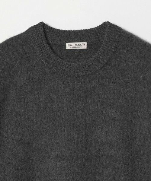 BEAUTY&YOUTH UNITED ARROWS / ビューティー&ユース ユナイテッドアローズ ニット・セーター | ブラッシュド ヤク クルーネック ニット | 詳細4