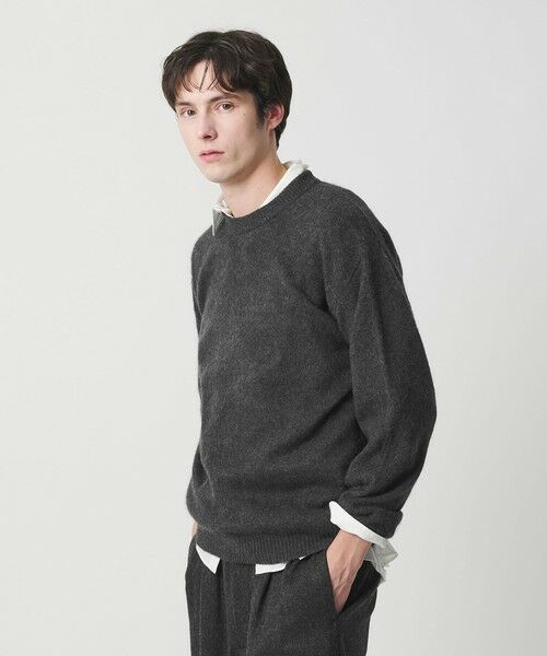BEAUTY&YOUTH UNITED ARROWS / ビューティー&ユース ユナイテッドアローズ ニット・セーター | ブラッシュド ヤク クルーネック ニット | 詳細1