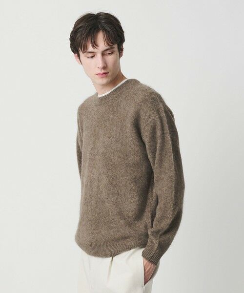 BEAUTY&YOUTH UNITED ARROWS / ビューティー&ユース ユナイテッドアローズ ニット・セーター | ブラッシュド ヤク クルーネック ニット | 詳細8