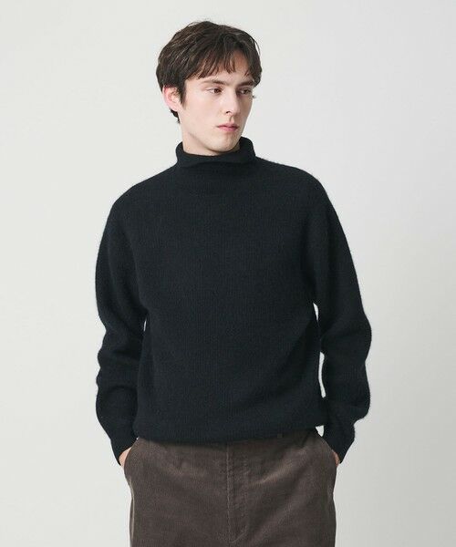 BEAUTY&YOUTH UNITED ARROWS / ビューティー&ユース ユナイテッドアローズ ニット・セーター | ヘアリー ヤク アゼ タートルニット | 詳細1
