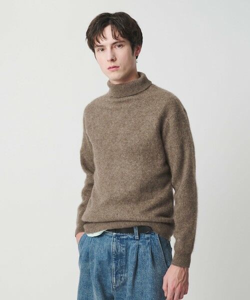 BEAUTY&YOUTH UNITED ARROWS / ビューティー&ユース ユナイテッドアローズ ニット・セーター | ヘアリー ヤク アゼ タートルニット | 詳細7