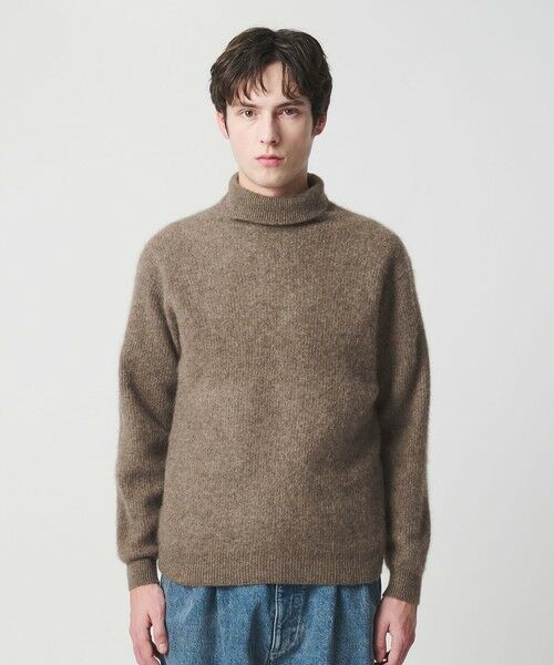 BEAUTY&YOUTH UNITED ARROWS / ビューティー&ユース ユナイテッドアローズ ニット・セーター | ヘアリー ヤク アゼ タートルニット | 詳細9