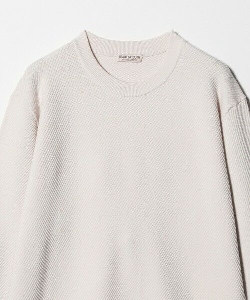BEAUTY&YOUTH UNITED ARROWS / ビューティー&ユース ユナイテッドアローズ ニット・セーター | ウォッシャブルウール ツイル クルーネック ニット 手洗い可能 | 詳細4