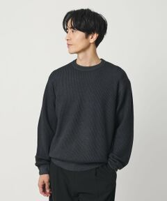 BEAUTY&YOUTH UNITED ARROWS / ビューティー&ユース ユナイテッドアローズ ニット・セーター | フェード アゼ クルーネック ニット 手洗い可能