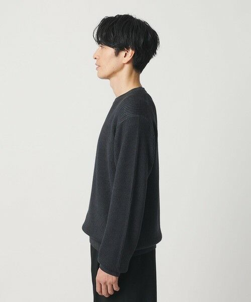 BEAUTY&YOUTH UNITED ARROWS / ビューティー&ユース ユナイテッドアローズ ニット・セーター | フェード アゼ クルーネック ニット 手洗い可能 | 詳細5