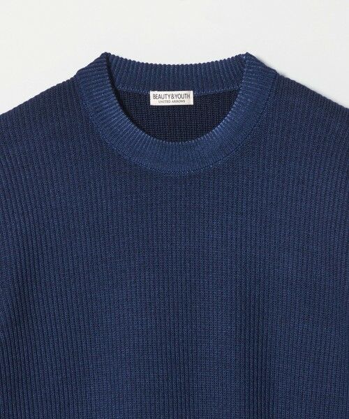 BEAUTY&YOUTH UNITED ARROWS / ビューティー&ユース ユナイテッドアローズ ニット・セーター | フェード アゼ クルーネック ニット 手洗い可能 | 詳細23