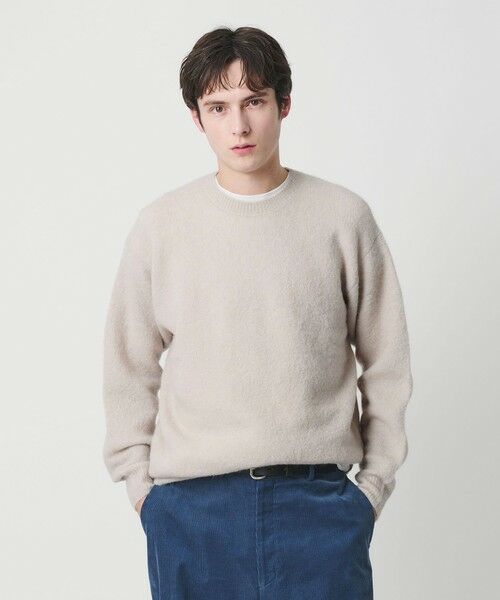 BEAUTY&YOUTH UNITED ARROWS / ビューティー&ユース ユナイテッドアローズ ニット・セーター | エアシャギー アルパカ クルーネック ニット | 詳細1
