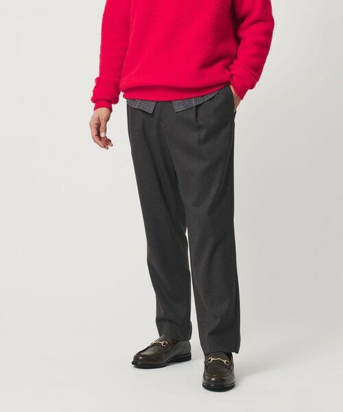 BEAUTY & YOUTH UNITED ARROWS/ビューティー&ユース ユナイテッドアローズ フラノ イージー テーパード パンツ 手洗い可能 DK. BROWN S BEAUTY & YOUTH UNITED ARROWS/ビューティー&ユース ユナイテッドアローズ フラノ イージー テーパード パンツ 手洗い可能 DK. BROWN S