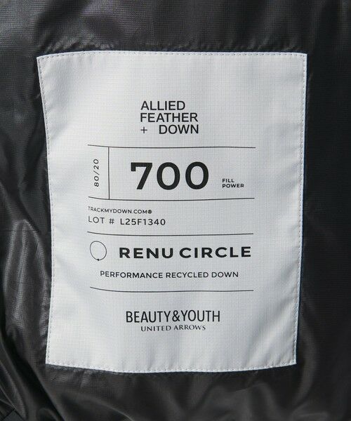 BEAUTY&YOUTH UNITED ARROWS / ビューティー&ユース ユナイテッドアローズ ダウンジャケット・ベスト | 小松マテーレ スタンドカラー ダウンジャケット 700FP 撥水機能 | 詳細24