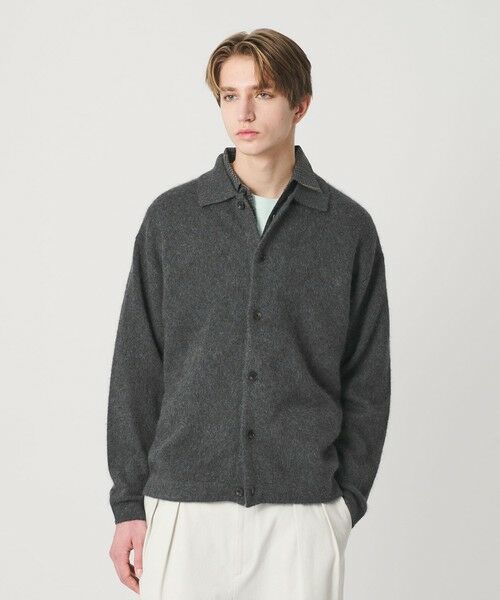 BEAUTY&YOUTH UNITED ARROWS / ビューティー&ユース ユナイテッドアローズ カーディガン・ボレロ | ブラッシュド ヤク ニット ジャケット | 詳細1